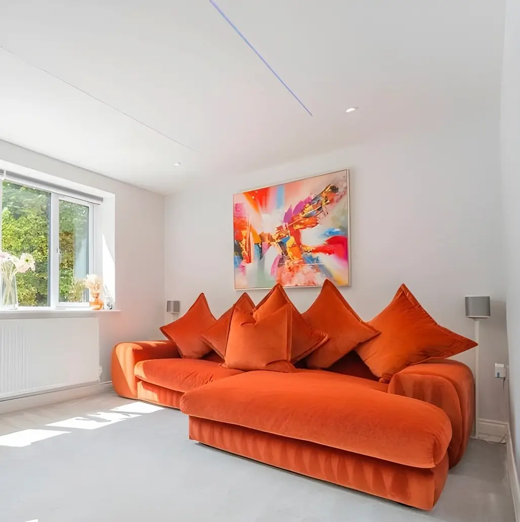 contemporary living room professionally painted by thomas goodchild in birmingham